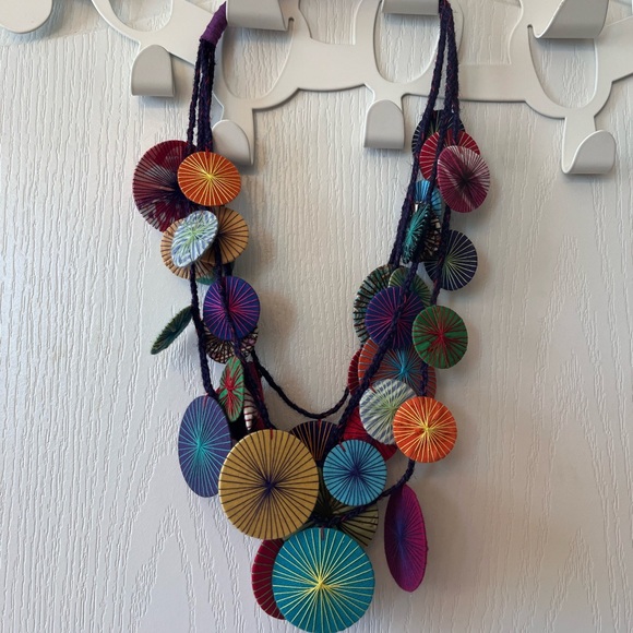 Artisan Handmade Statement Necklace - Picture 3 of 4
